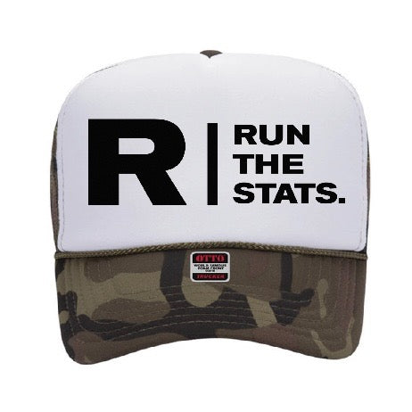 Run The Stats Trucker hat