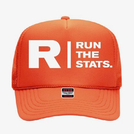 Run The Stats Trucker hat