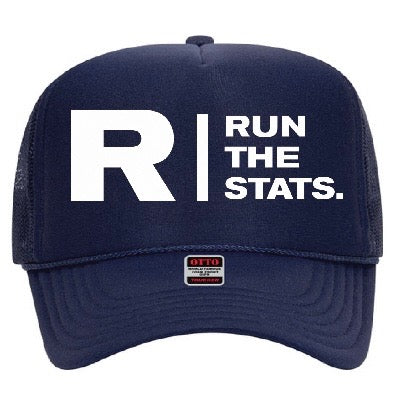 Run The Stats Trucker hat