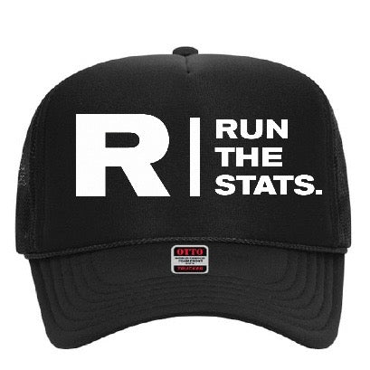 Run The Stats Trucker hat