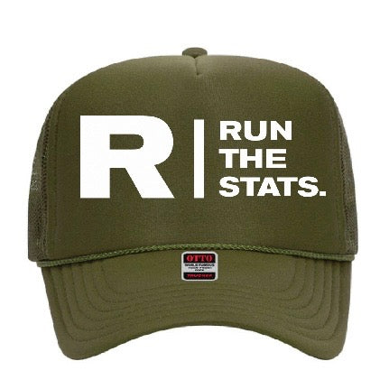 Run The Stats Trucker hat