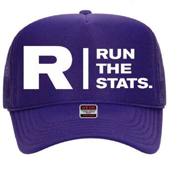 Run The Stats Trucker hat